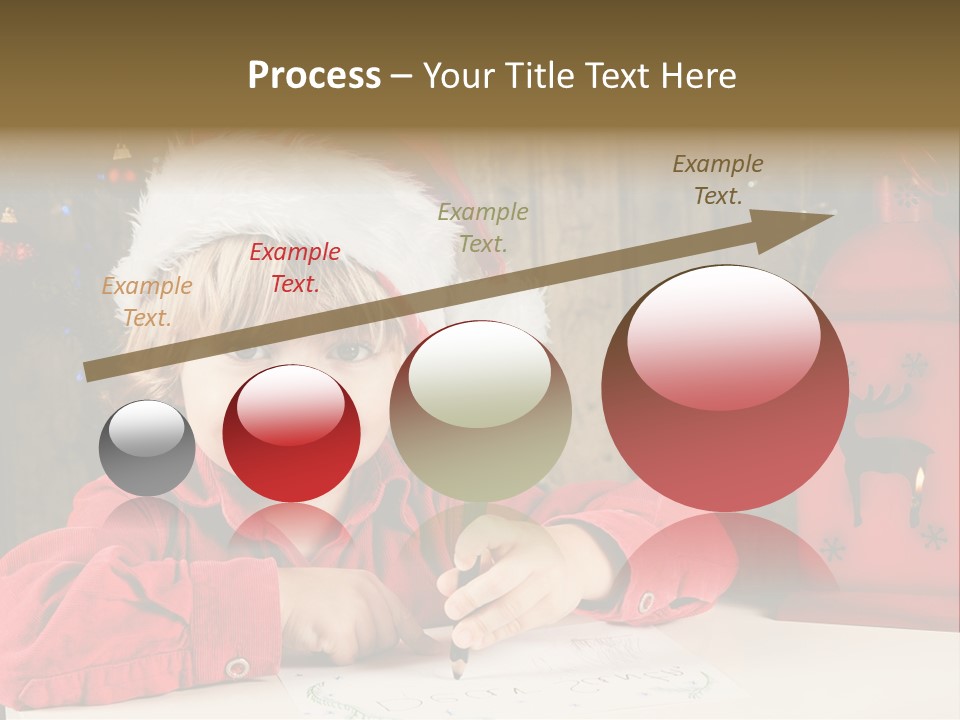 Cute One Person Lantern PowerPoint Template