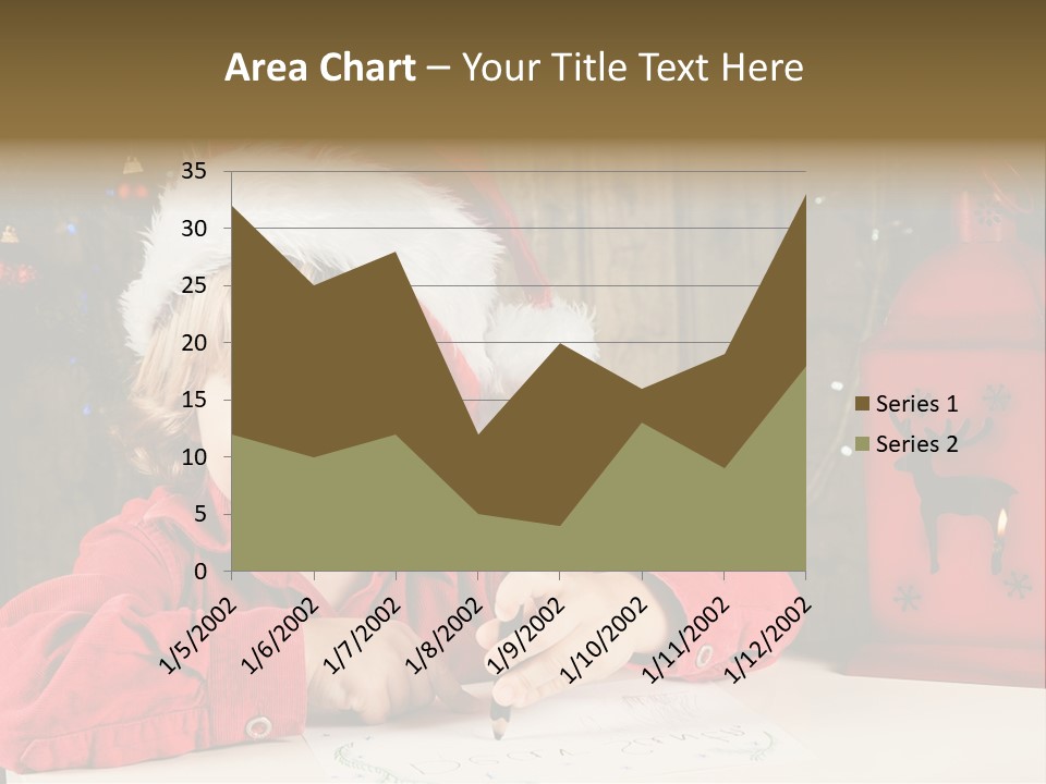 Cute One Person Lantern PowerPoint Template