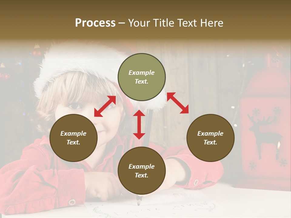 Cute One Person Lantern PowerPoint Template