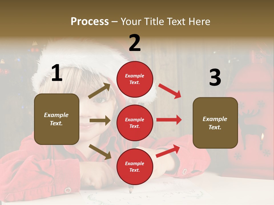 Cute One Person Lantern PowerPoint Template