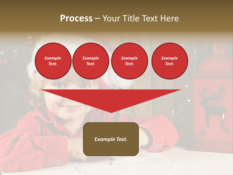 Cute One Person Lantern PowerPoint Template