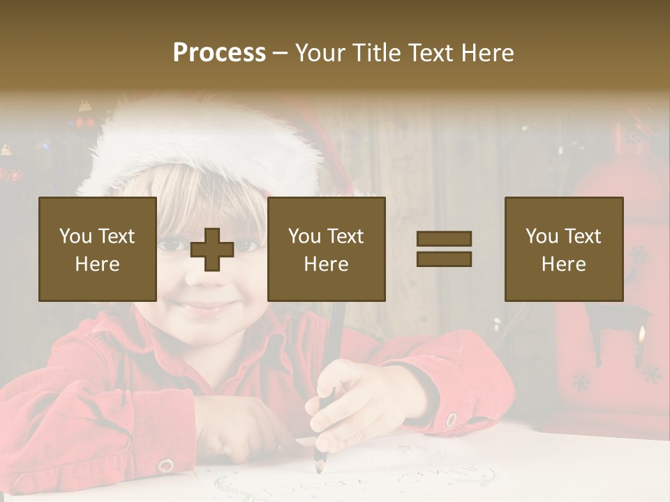 Cute One Person Lantern PowerPoint Template