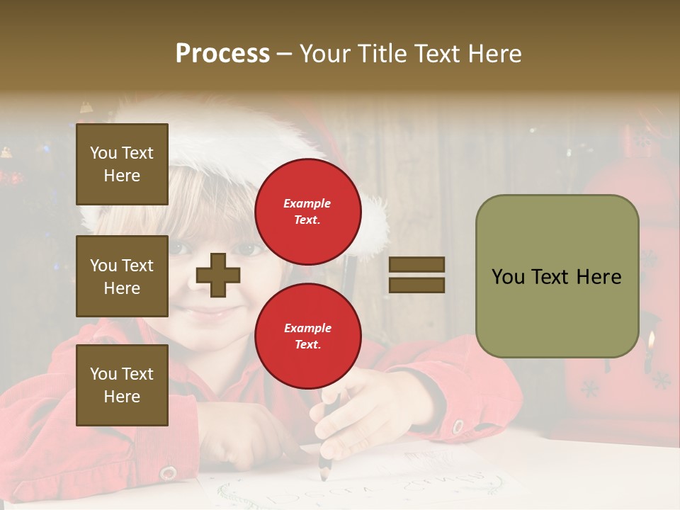 Cute One Person Lantern PowerPoint Template