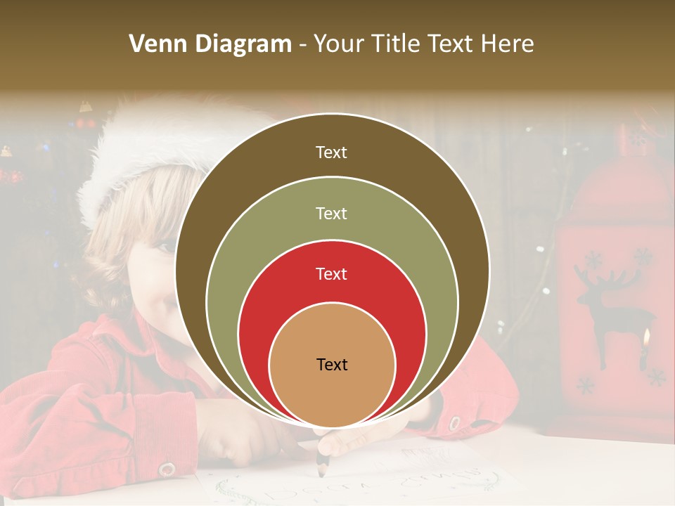 Cute One Person Lantern PowerPoint Template