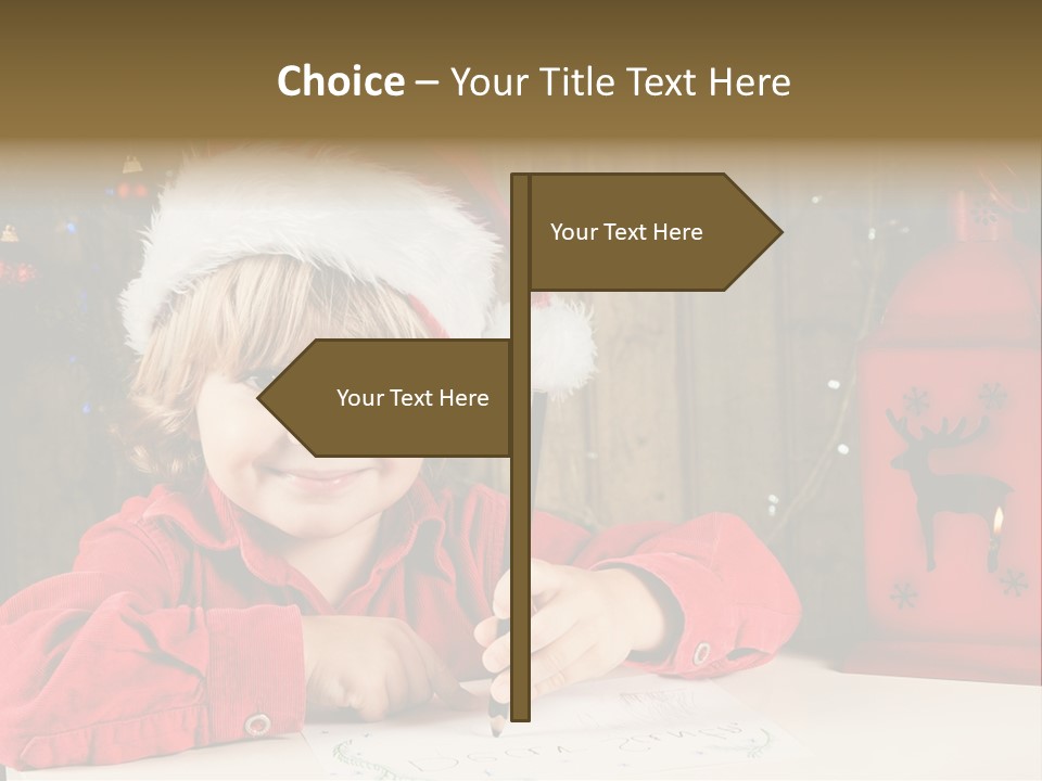Cute One Person Lantern PowerPoint Template