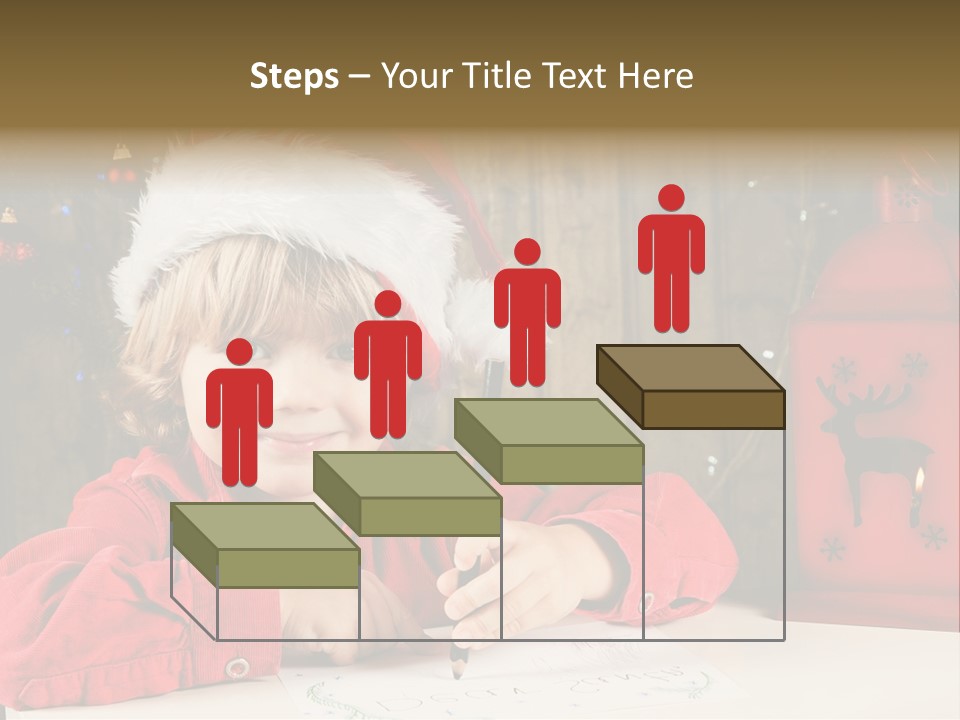 Cute One Person Lantern PowerPoint Template