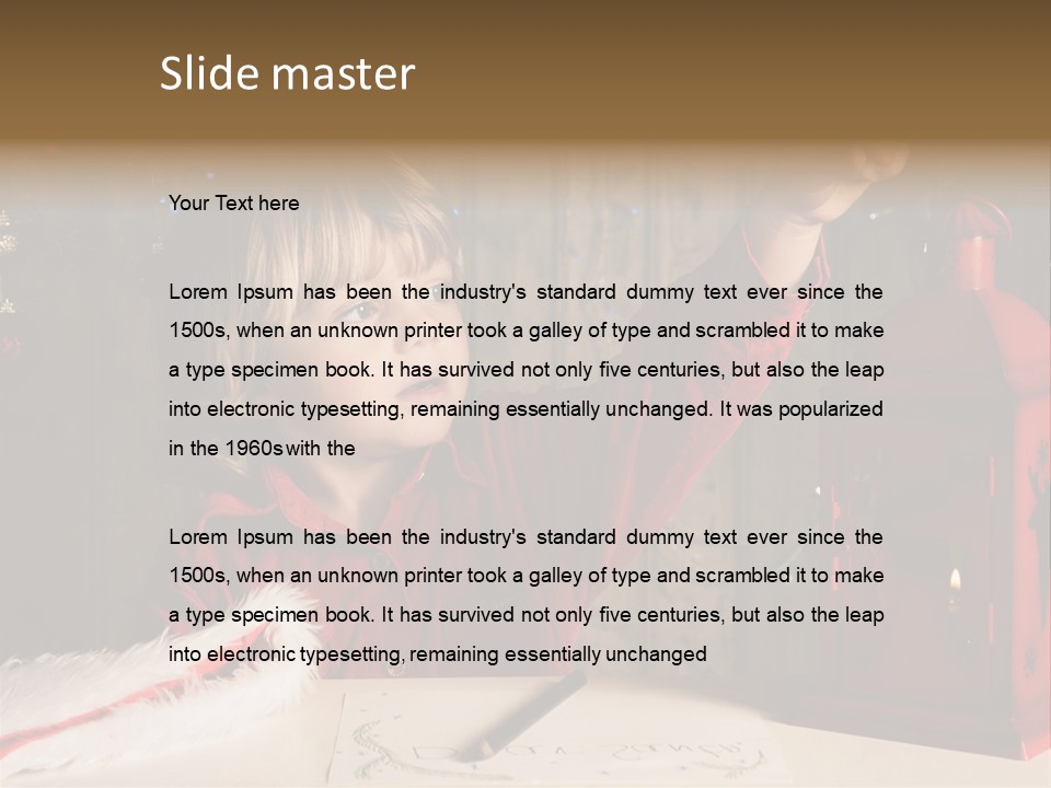 Lantern Room Write PowerPoint Template