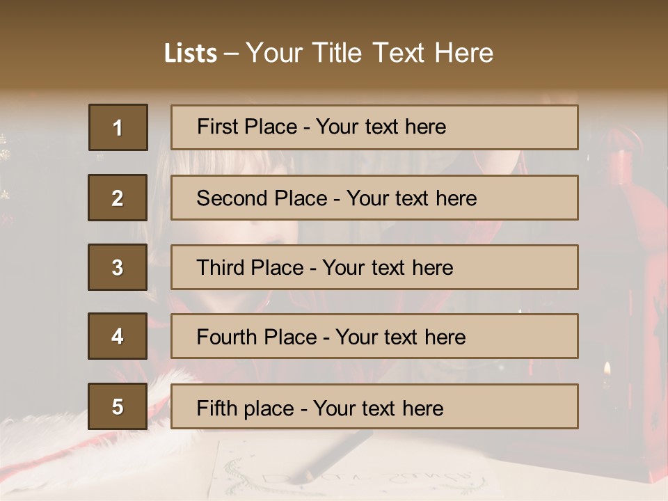 Lantern Room Write PowerPoint Template
