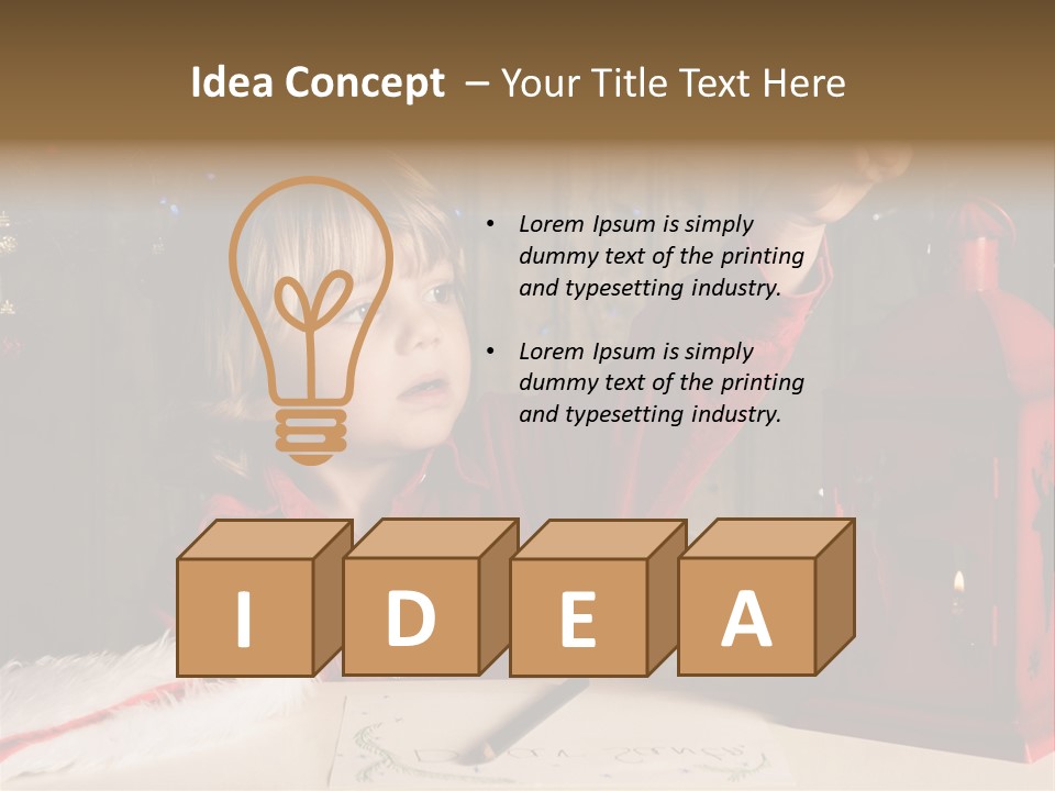 Lantern Room Write PowerPoint Template