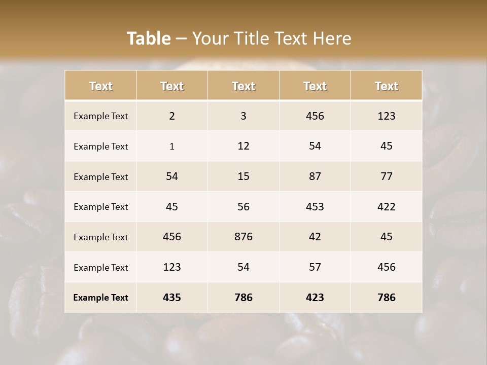 Dark Coffee Home PowerPoint Template
