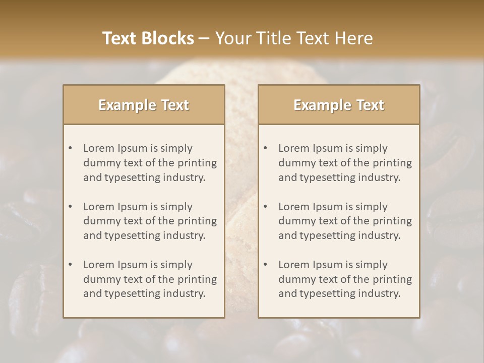 Dark Coffee Home PowerPoint Template