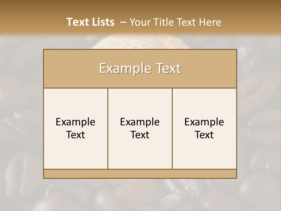 Dark Coffee Home PowerPoint Template