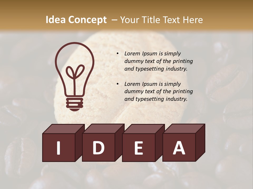 Dark Coffee Home PowerPoint Template