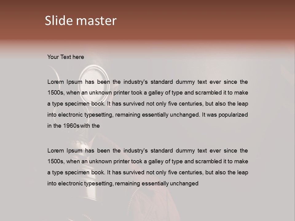 Horror Human Retro PowerPoint Template