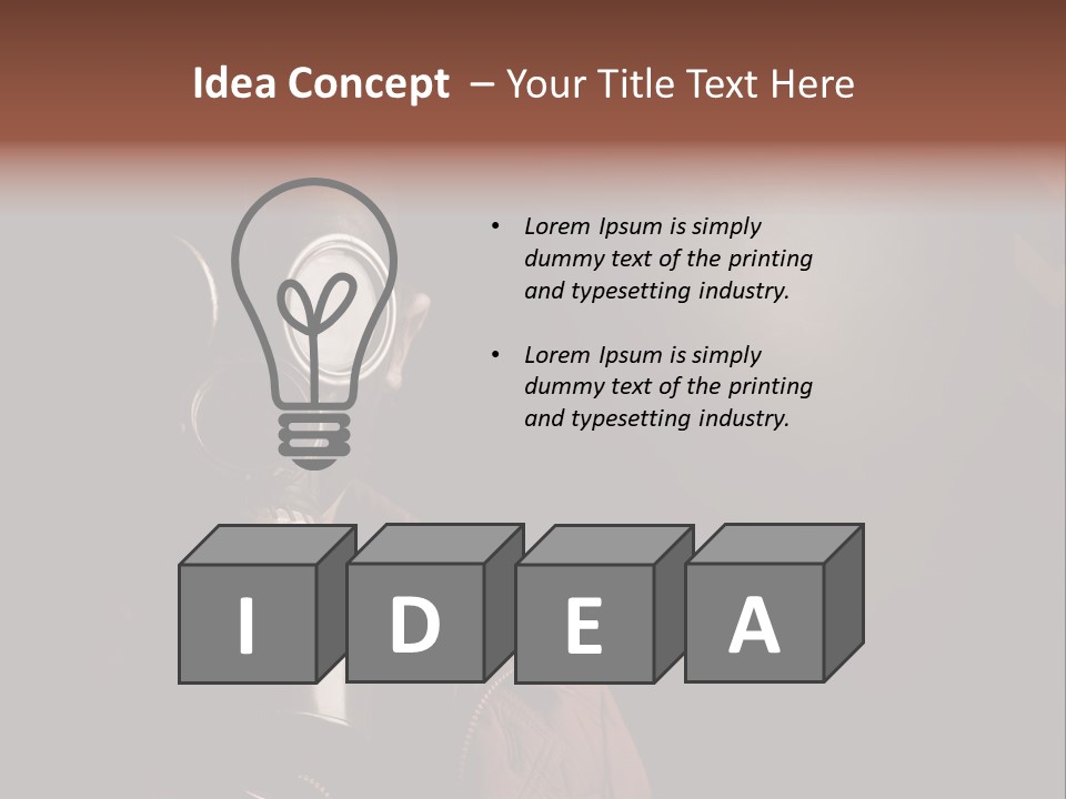 Horror Human Retro PowerPoint Template