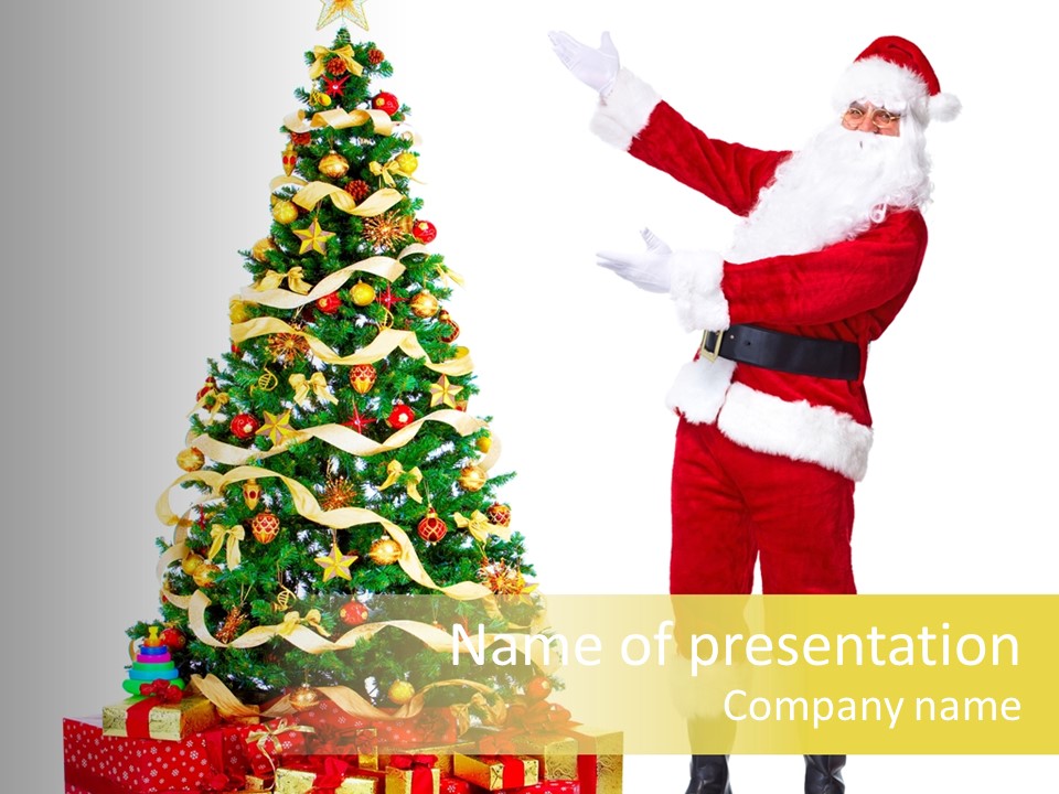 Year Holiday Red PowerPoint Template