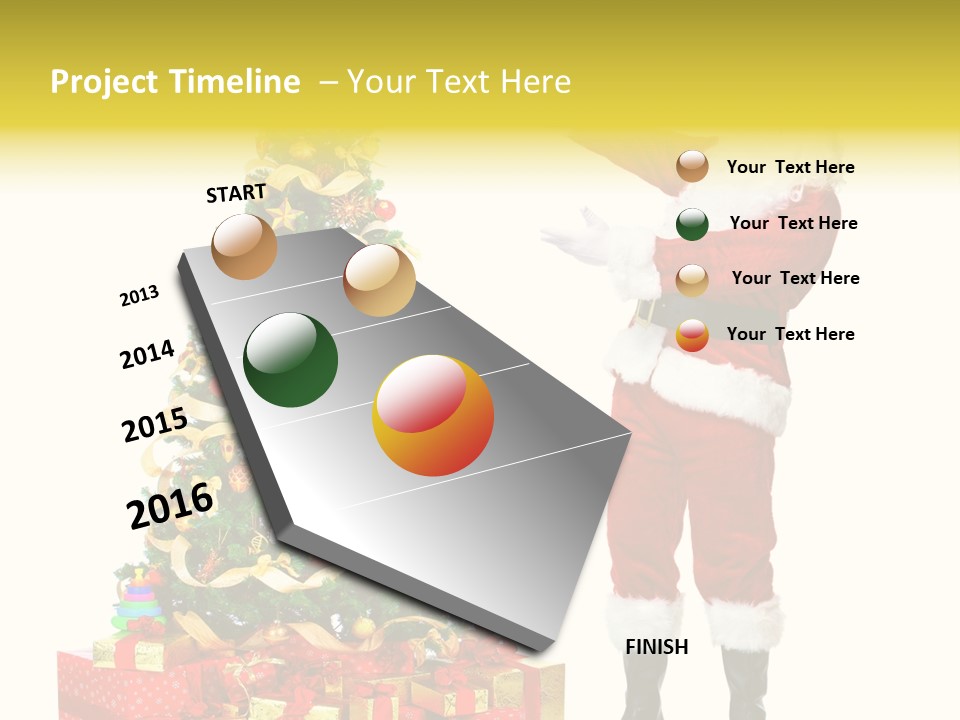 Year Holiday Red PowerPoint Template