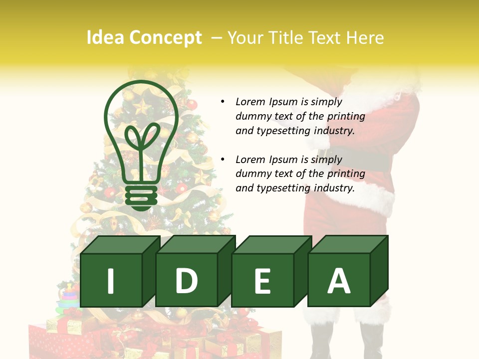 Year Holiday Red PowerPoint Template