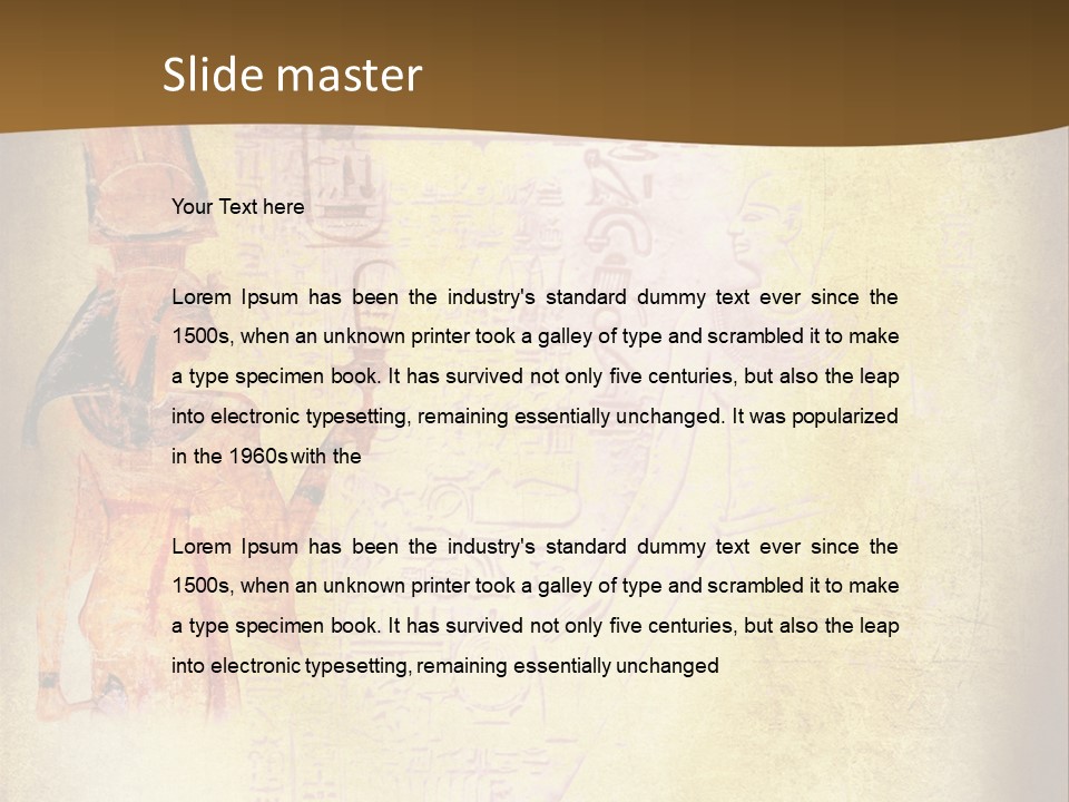 Wallpaper Aged Orange PowerPoint Template