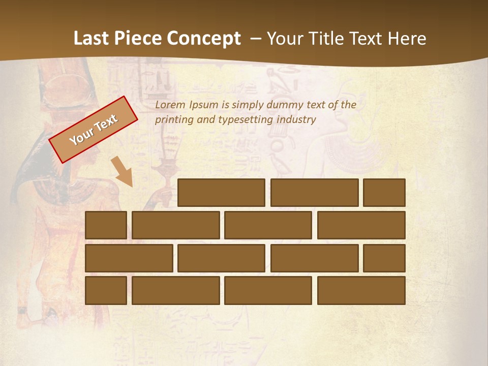 Wallpaper Aged Orange PowerPoint Template