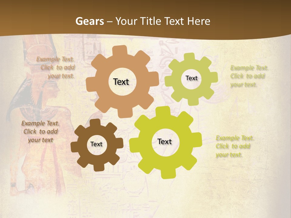 Wallpaper Aged Orange PowerPoint Template