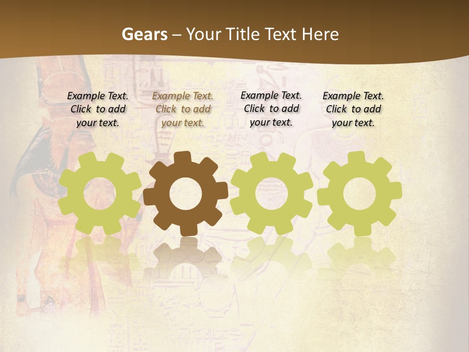 Wallpaper Aged Orange PowerPoint Template