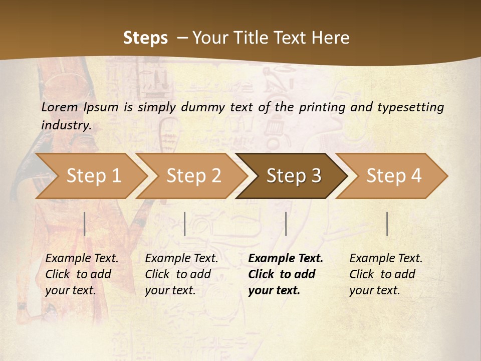 Wallpaper Aged Orange PowerPoint Template
