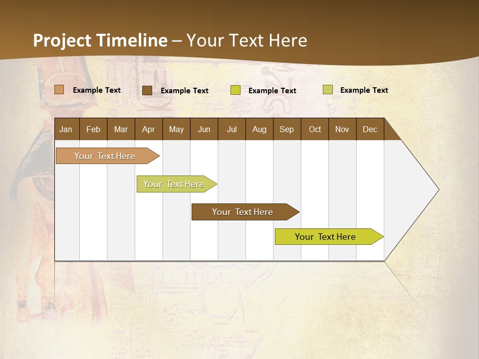 Wallpaper Aged Orange PowerPoint Template