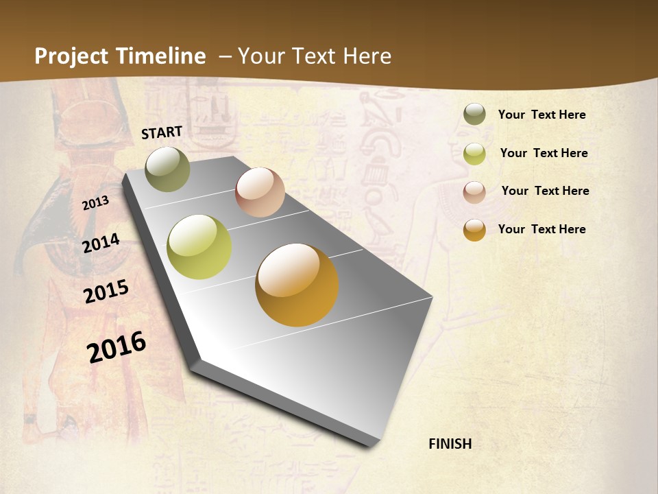 Wallpaper Aged Orange PowerPoint Template