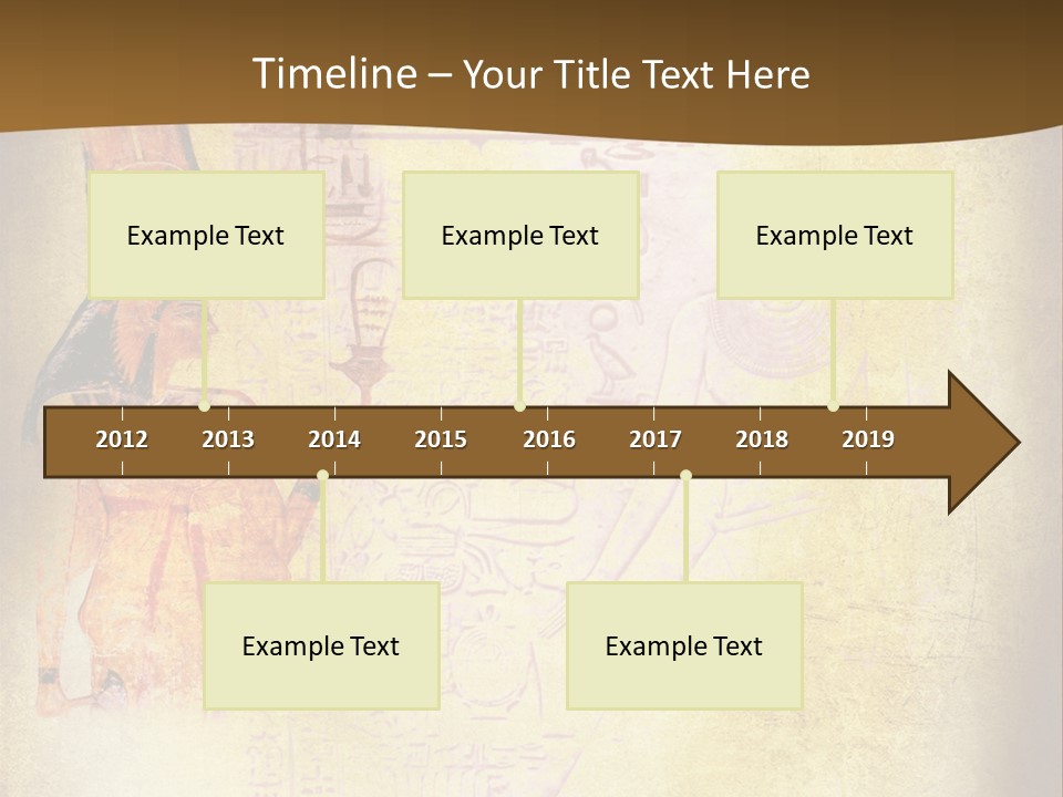 Wallpaper Aged Orange PowerPoint Template