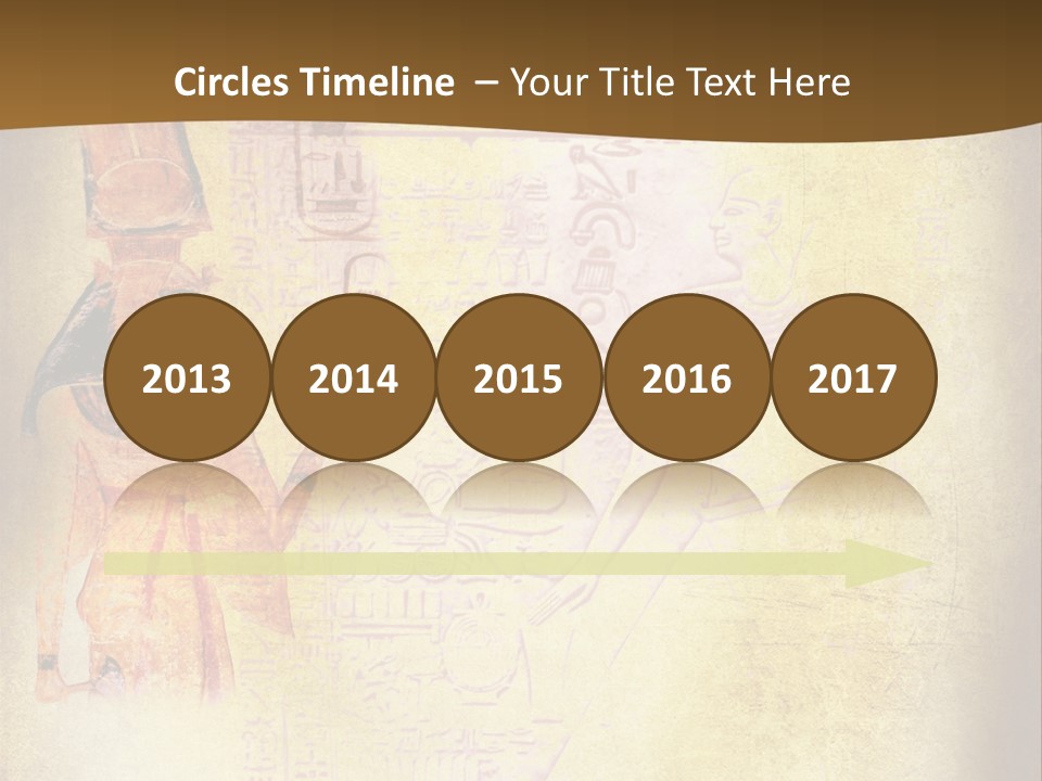 Wallpaper Aged Orange PowerPoint Template