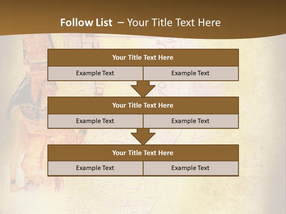 Wallpaper Aged Orange PowerPoint Template