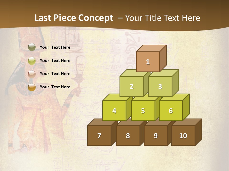 Wallpaper Aged Orange PowerPoint Template