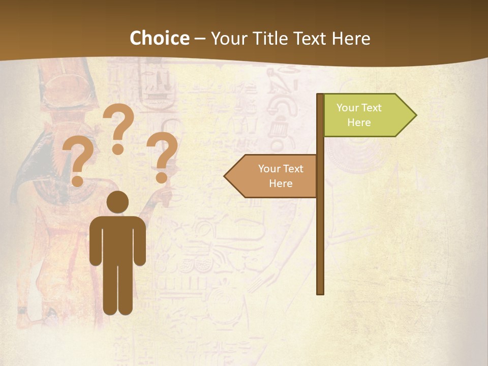 Wallpaper Aged Orange PowerPoint Template