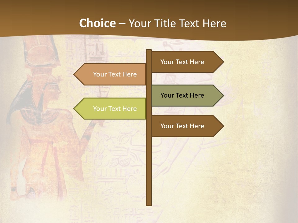 Wallpaper Aged Orange PowerPoint Template