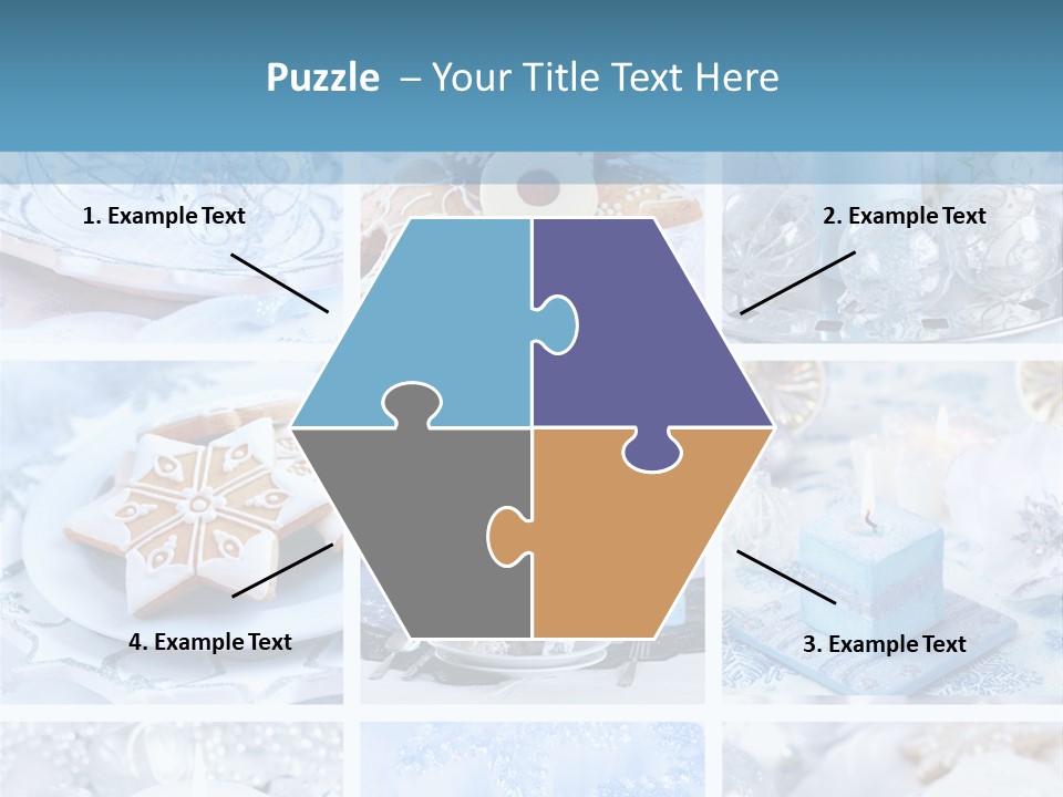 Gold Tasty Christmas PowerPoint Template