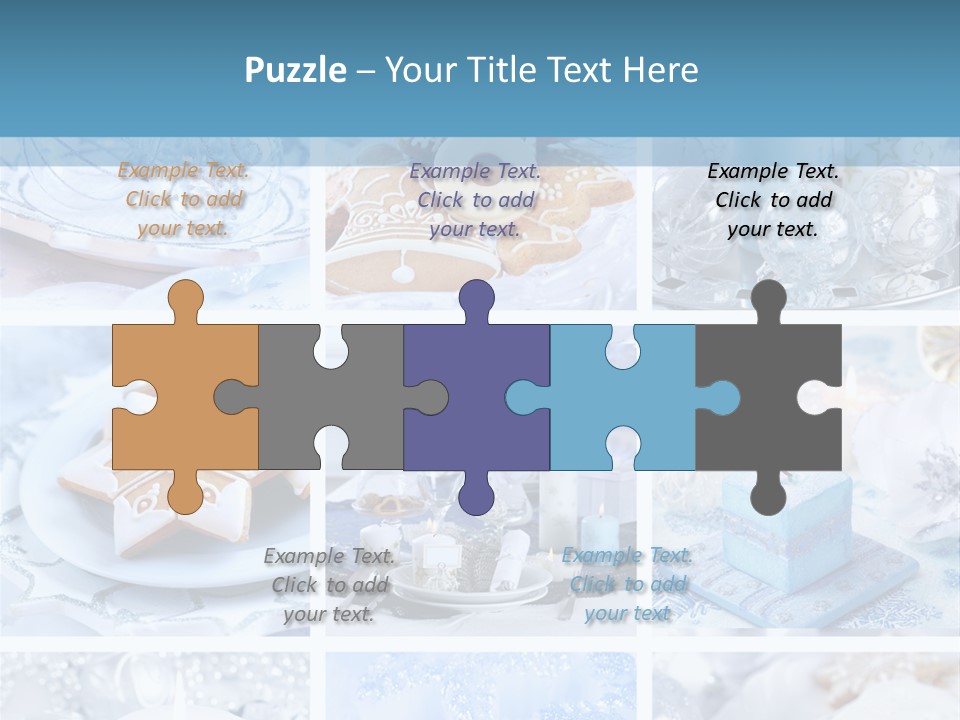 Gold Tasty Christmas PowerPoint Template