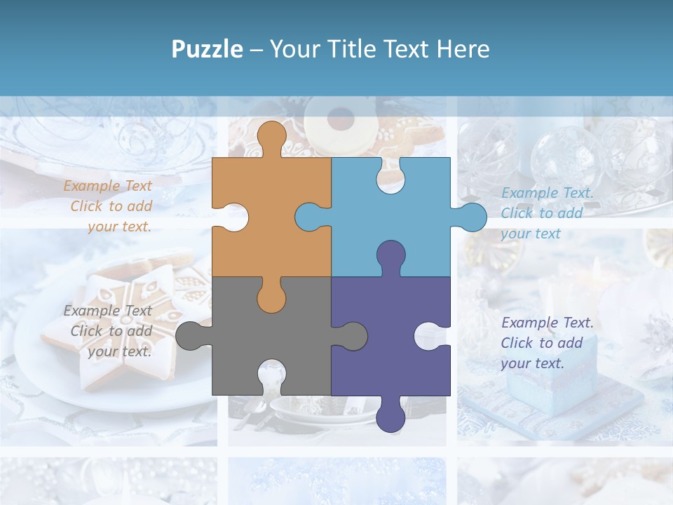 Gold Tasty Christmas PowerPoint Template