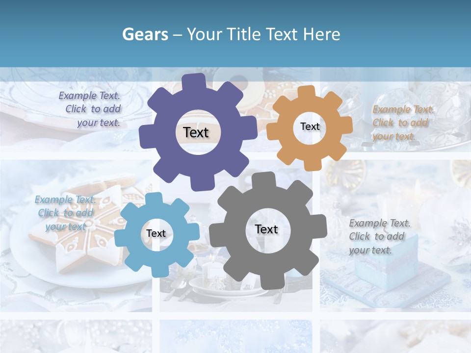 Gold Tasty Christmas PowerPoint Template