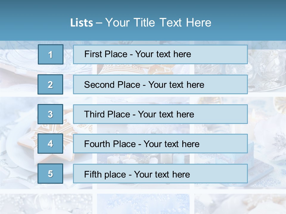Gold Tasty Christmas PowerPoint Template