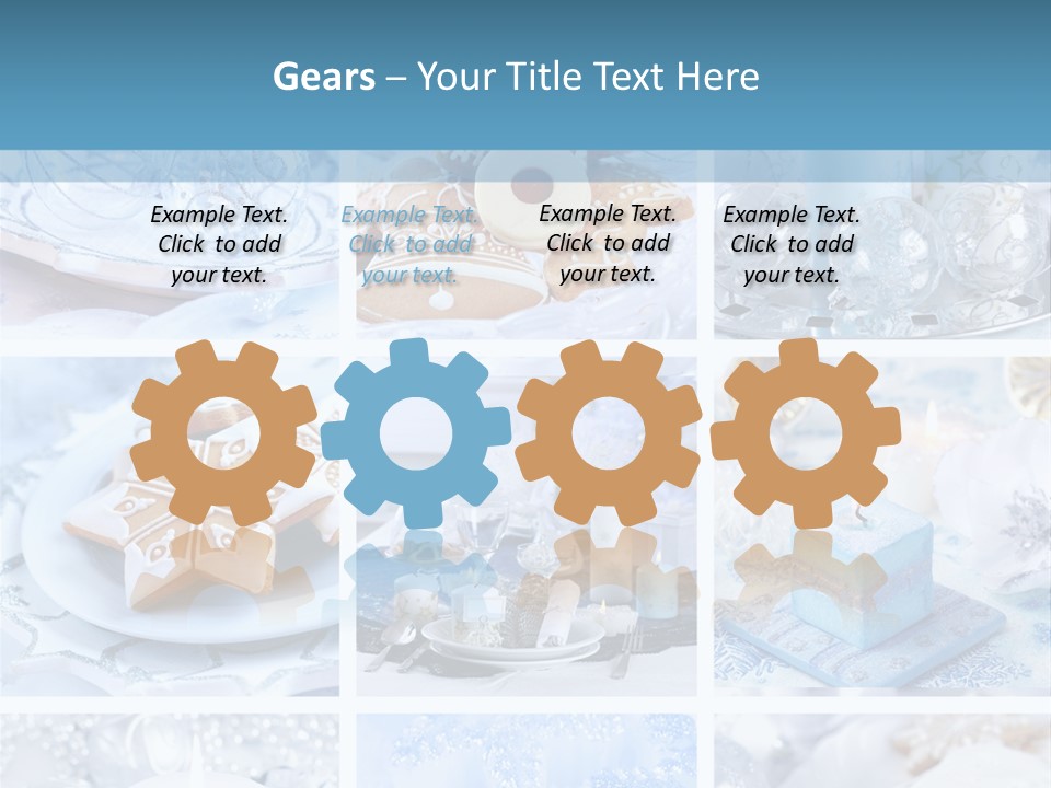 Gold Tasty Christmas PowerPoint Template