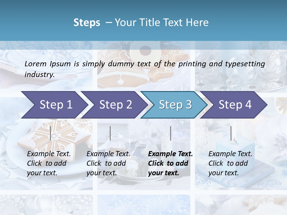 Gold Tasty Christmas PowerPoint Template