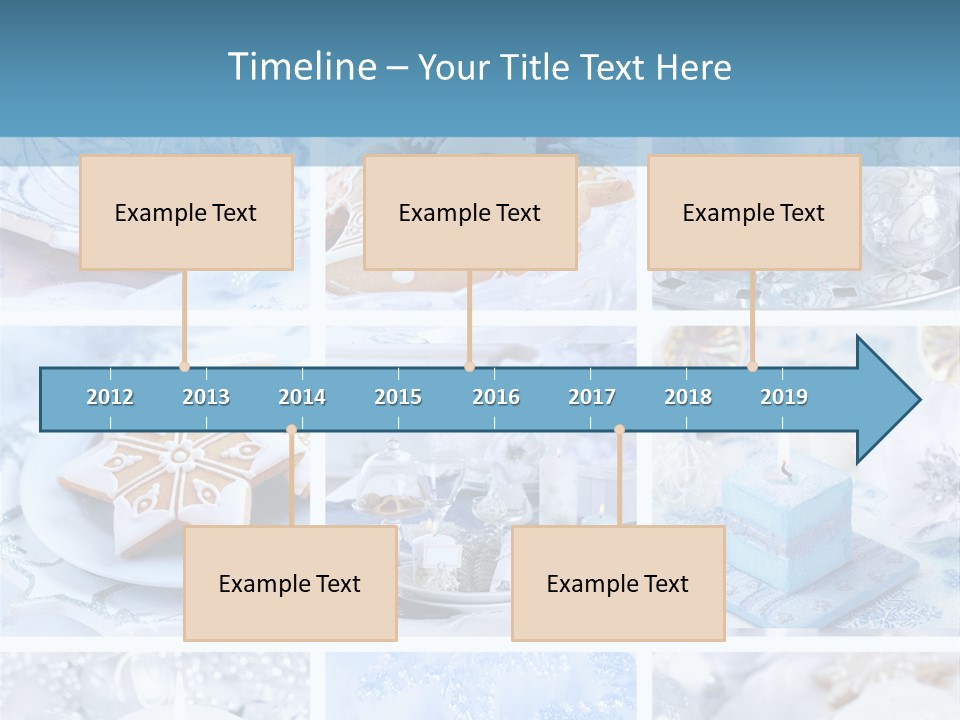 Gold Tasty Christmas PowerPoint Template