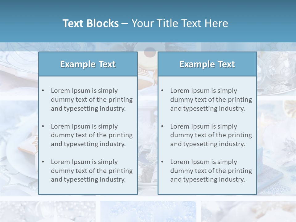 Gold Tasty Christmas PowerPoint Template