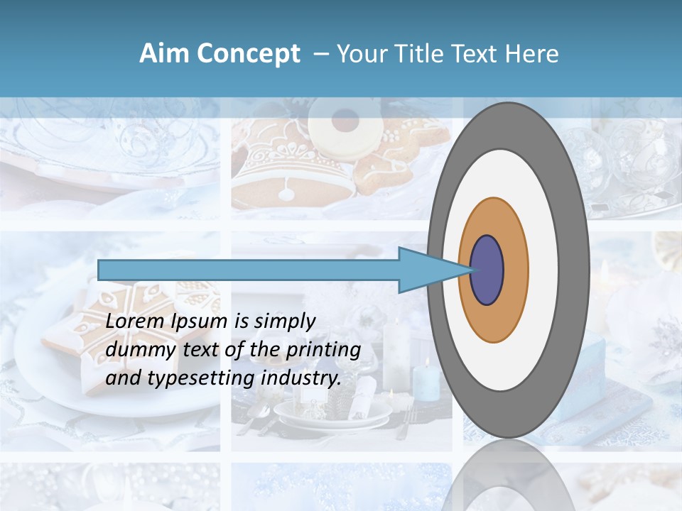 Gold Tasty Christmas PowerPoint Template