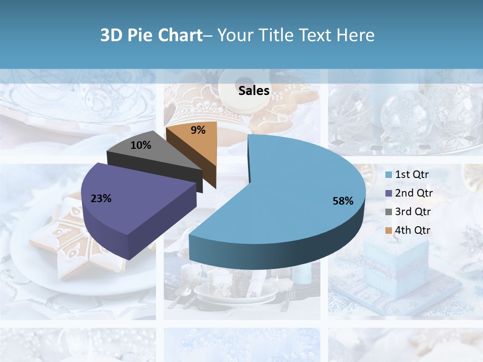 Gold Tasty Christmas PowerPoint Template