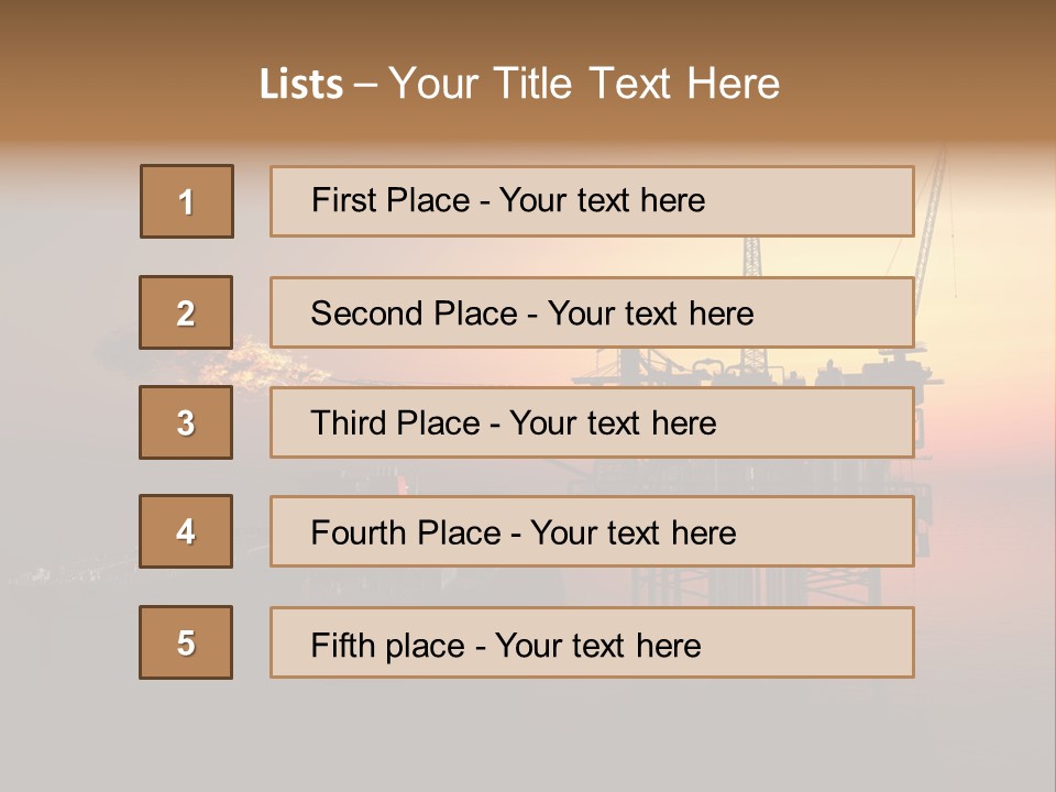 Derrick Harbour Auto PowerPoint Template