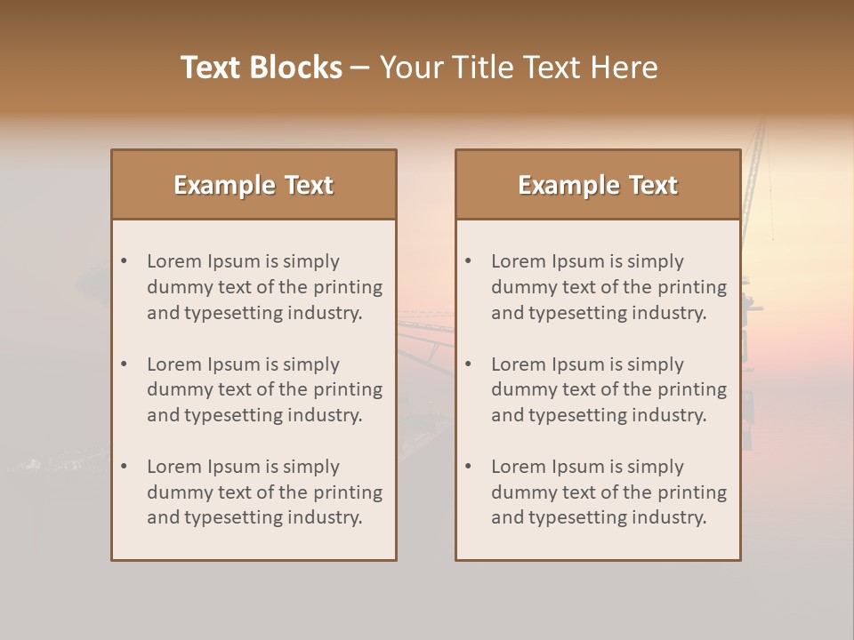 Derrick Harbour Auto PowerPoint Template