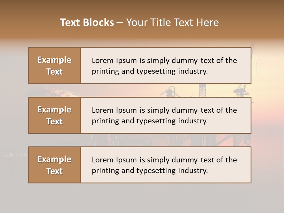 Derrick Harbour Auto PowerPoint Template