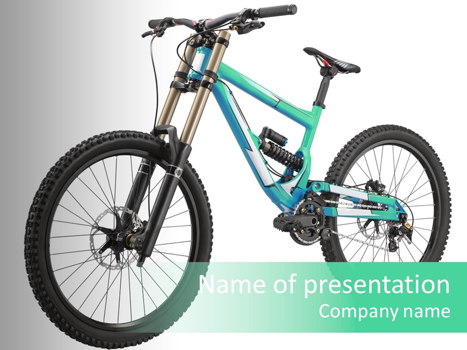 Brake Pedal Bike PowerPoint Template